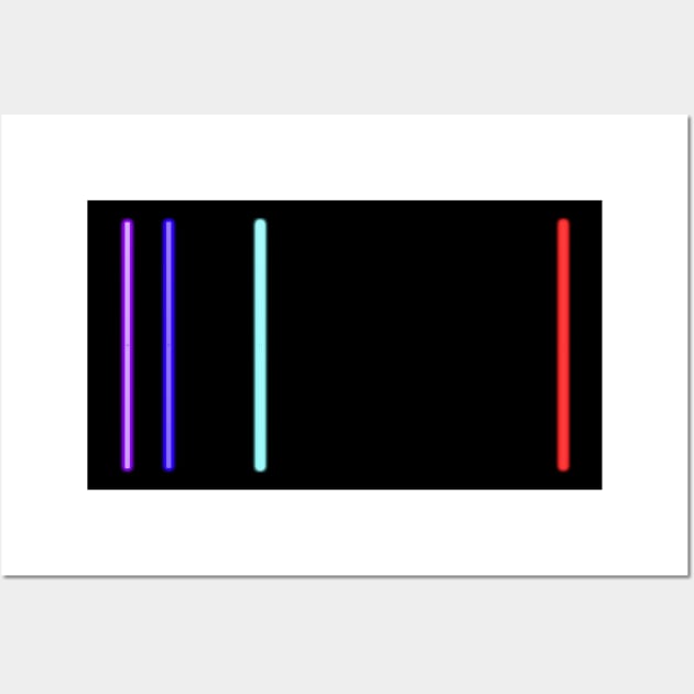 Hydrogen Emission Spectrum Wall Art by acrossTPB